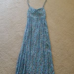 Hollister Vintage Blue Floral Maxi Dress